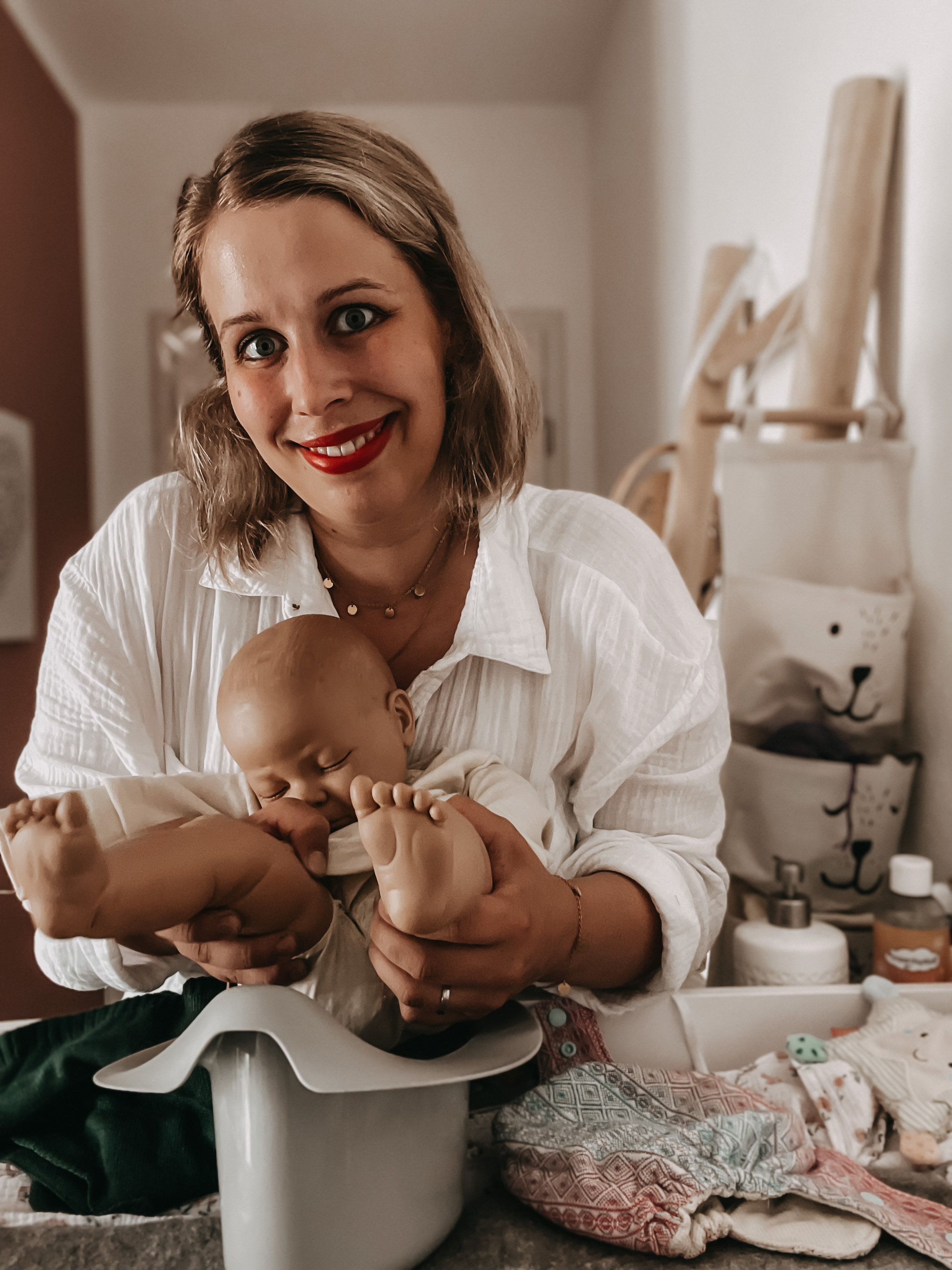 Heute ist Dreifachmama Anastasia von Windelfrei überzeugt, Bild: (c) Mamigeflüster